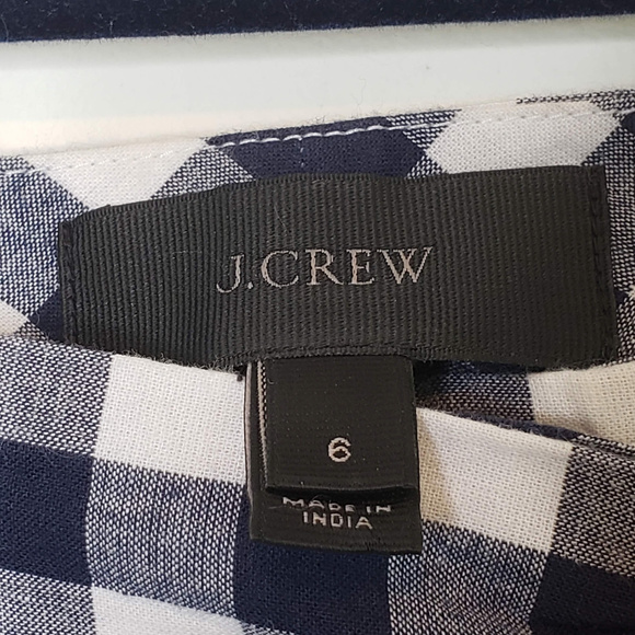 J. Crew blue and white checkered plaid shorts - Picture 5 of 5